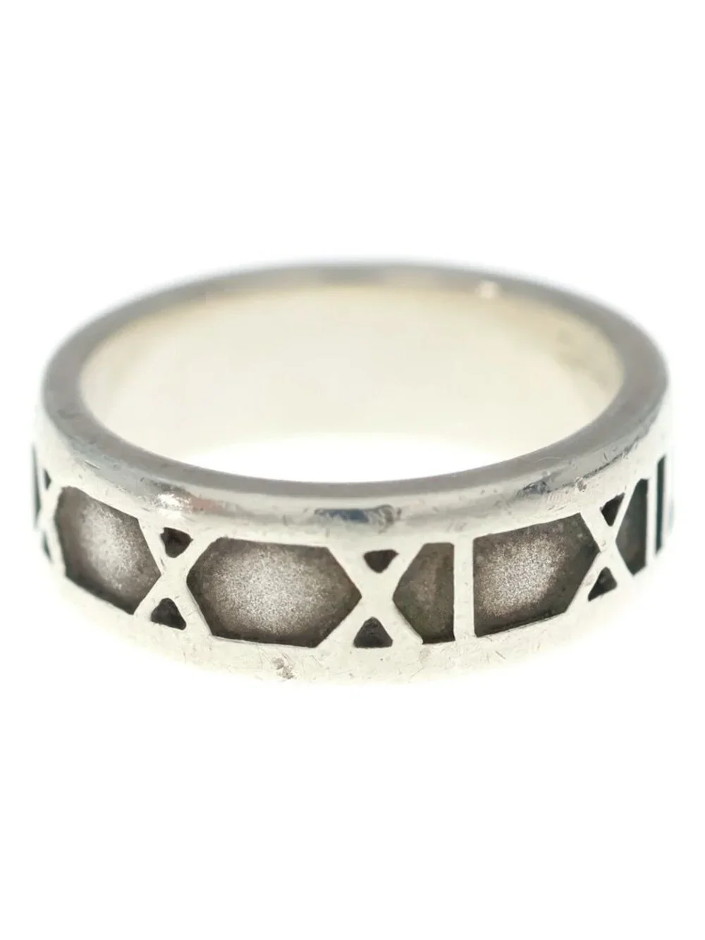 Tiffany & Co Atlas Sling Silver Ring